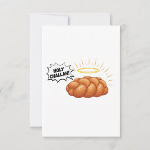 Heliga Challah Hanukkah Jewish Jew Bread Tack Kort