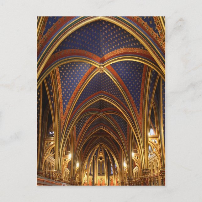 Heliga Chapel Paris Vykort (Framsida)