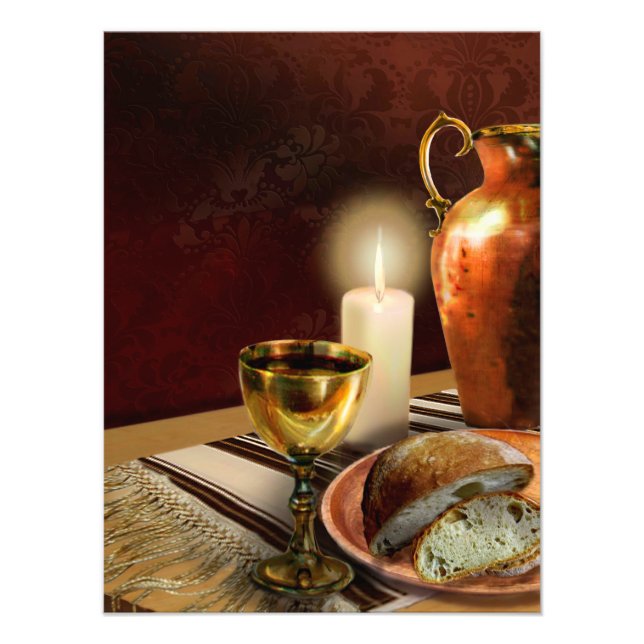 Heliga Communion Fototryck (Framsidan)