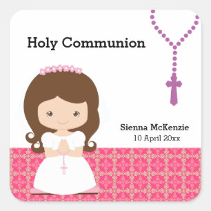 Heliga Communion Fyrkantigt Klistermärke
