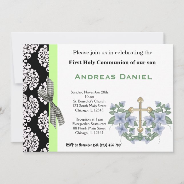 Heliga Communion Inbjudningar (Framsida)