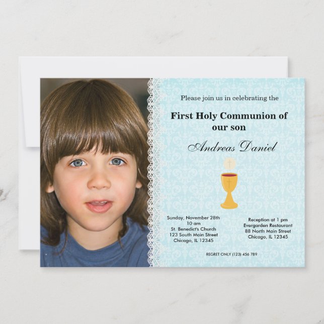 Heliga Communion Inbjudningar (Framsida)