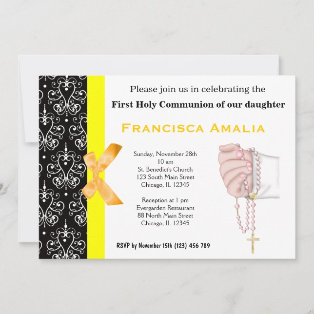 Heliga Communion Inbjudningar (Framsida)