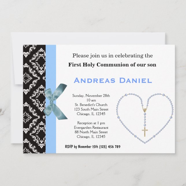 Heliga Communion Inbjudningar (Framsida)