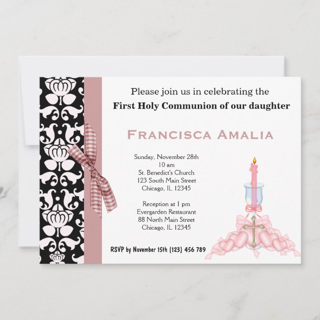 Heliga Communion Inbjudningar (Framsida)