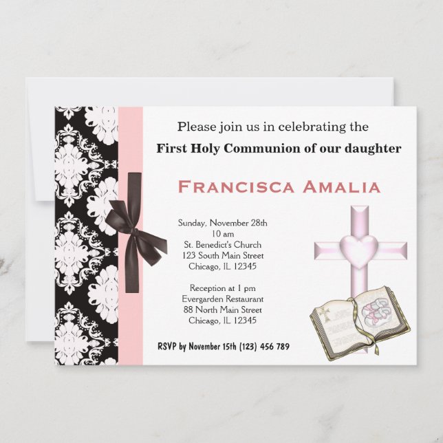 Heliga Communion Inbjudningar (Framsida)