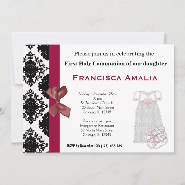 Heliga Communion Inbjudningar (Framsida)