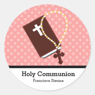 Heliga Communion Runt Klistermärke