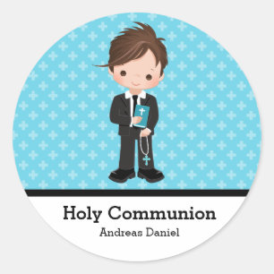 Heliga Communion Runt Klistermärke