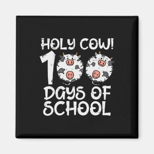 Heliga Cow 100 dagar i skolan 100 dagar smartare t Magnet