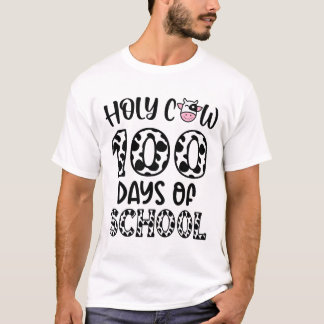 Heliga Cow 100-dagarsdagar för skollärare i Studen T Shirt
