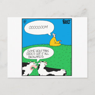 Heliga Cow 2017 Zazzle Vykort