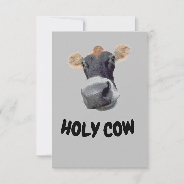 HELIGA COW, Ansikte tackkort för Cow Tack Kort (Framsida)
