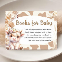 Heliga Cow Baby Shower Boho Blommigt Bokar för Bab