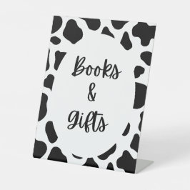 Heliga Cow Baby Shower Bokar and Gifts Sign
