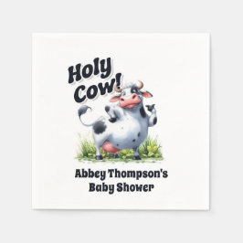 Heliga Cow Baby Shower Pappersservett