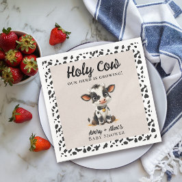 Heliga Cow Baby Shower Pappersservett