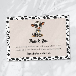 Heliga Cow Baby Shower Tack Kort