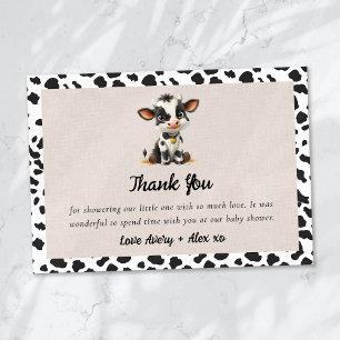 Heliga Cow Baby Shower Tack Kort
