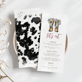 Heliga Cow Blommigt CowboyBoots Möhippa Meny