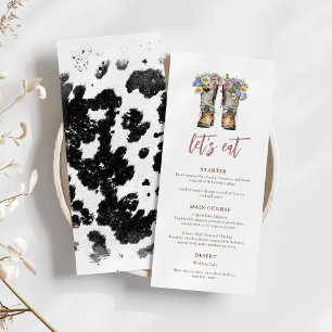 Heliga Cow Blommigt CowboyBoots Möhippa Meny