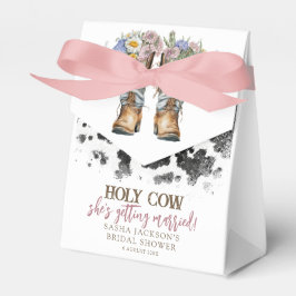 Heliga Cow Blommigt CowboyBoots Möhippa Presentaskar