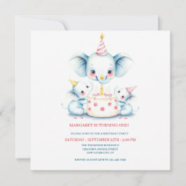 Heliga Cow Boho Greenery Highland Cow 1:a födelsed Tack Kort