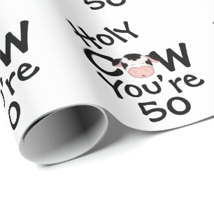 Heliga Cow Du är 50 humoristiska, svarta, vita Presentpapper