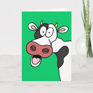 Heliga Cow Du är 60! Funny 60:e födelsedagskort Kort