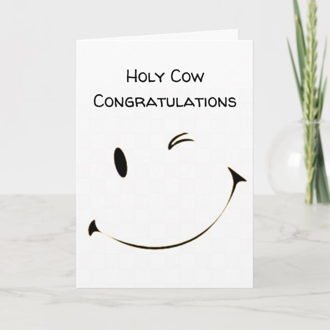 **HELIGA COW** DU GJORDE DET OCH GRATTISAR KORT (Framsida)
