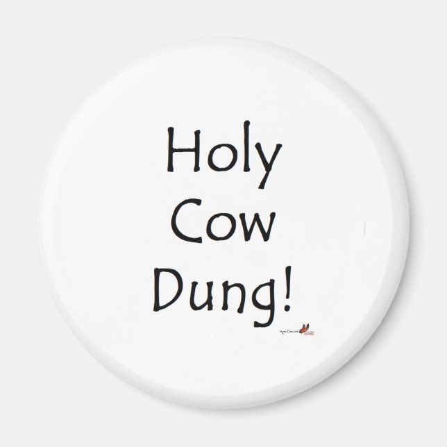 Heliga Cow Dung Magnet (Framsidan)