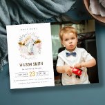 Heliga Cow Farm Kids Photo any age Birthday Inbjud Tack Kort<br><div class="desc">Om du behöver ytterligare anpassningar kan du kontakta mig på yellowfebstudio@gmail.com.</div>