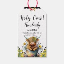 Heliga Cow First Birthday Highland Cow