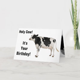 Heliga Cow! Födelsedagskort! Kort