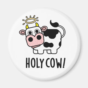 Heliga Cow Funny Animal Pun Magnet