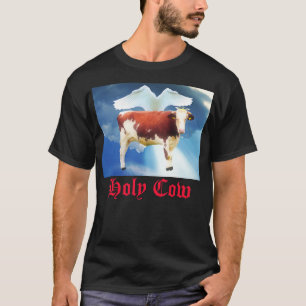 Heliga Cow Funny Superskoj Otrovärdigt Pappa-skämt T Shirt