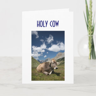 HELIGA COW GÖR ATT JAG KÄRLEKAR DIG! KORT