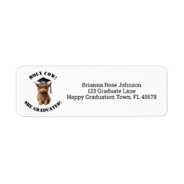 Heliga Cow! Hon/han har studerat Returadress Returadress Etikett