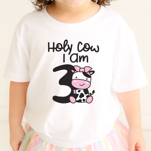 Heliga Cow I är 3 Birthday T-Shirt (Skapare uppladdad)
