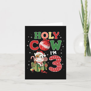 Heliga Cow I är 3 födelsedagspojke 3rd Cow Boskap Kort