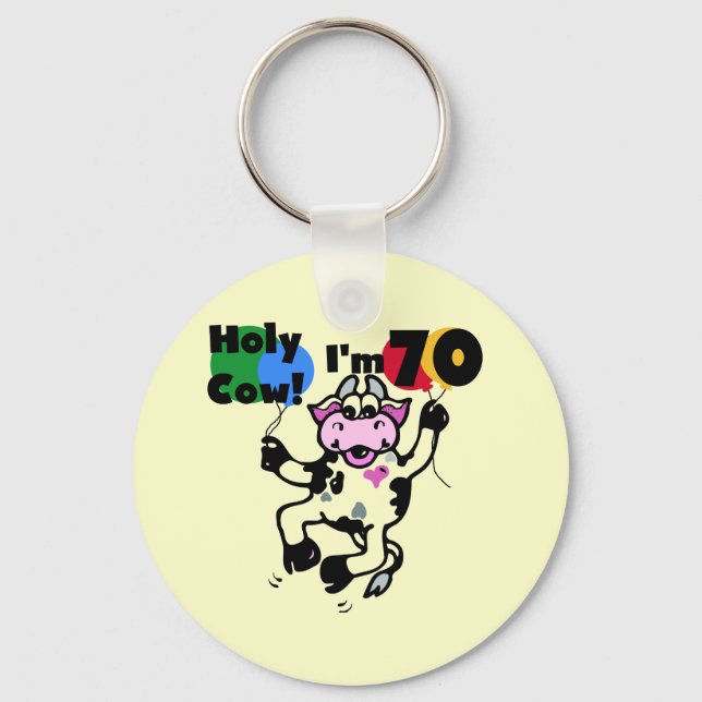 Heliga Cow I är 70 Tshirts och gåvor Nyckelring (Framsida)