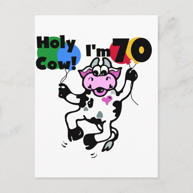 Heliga Cow I är 70 Tshirts och gåvor Vykort (Framsida)