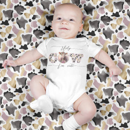 Heliga Cow I är Cute Rosa Bodykostym Flicka T Shirt