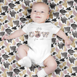 Heliga Cow I är Cute Rosa Bodykostym Flicka T Shirt