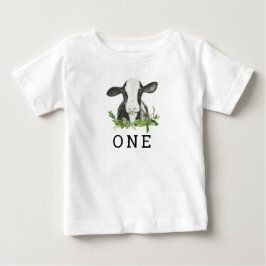 Heliga Cow I är en första födelsedag Baby T-Shirt