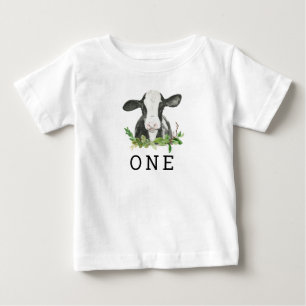 Heliga Cow I är en första födelsedag Baby T-Shirt