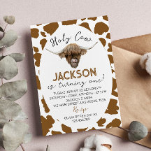 Heliga Cow I är en höglandskund 1:a födelsedagen