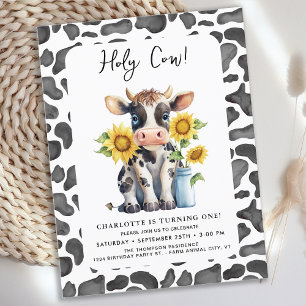 Heliga Cow I är en serveringsplats, 1:a födelsedag Vykort