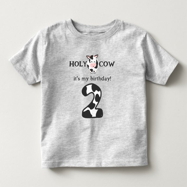 Heliga Cow I är två andra födelsedagsgårdar T Shirt (Framsida)