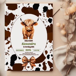 Heliga Cow jag är en terracotta Play Birthday Inbjudningar